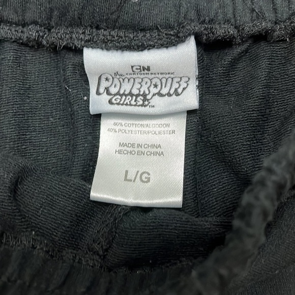 Powerpuff Girls Black Jersey Shorts Large - Picture 2 of 5